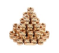 3D Printing Brass Nuts, Hot Melt Thread Knurled Brass Heat Insert Nut For Embedment Pack Of 100 Pieces M1-M8(4.5mm,M6(OD 9mm)10pcs)