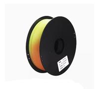 3D Printing Consumables, Temperature Changing 2-Color PLA+1.75Mm Thermal Sensitive Wire, 3D Line Material FDM Aging Resistance Accuracy+/-0.03Mm, 1Kg Spool,Orange turns yellow