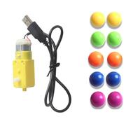 3D Printing Creative Model Component Pinballs Runways Model for Assembling Aircraft Engine, LED Light, Marble Track Aircraft Engine Model