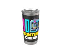 3D Printing Crew Maker Space School Robotics Team Stainless Steel Insulated Tumbler
