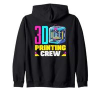 3D Printing Crew Maker Space School Robotics Team Zip Hoodie
