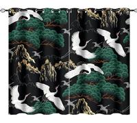 3D Printing Curtains Animals And Birds 150X166 Cm (W + H) Perforated Waterproof Mildew Resistant Polyester Fabric Super Soft Thermal Insulated Bedroom Blackout Eyelet Curtains For Living Ro-960636057