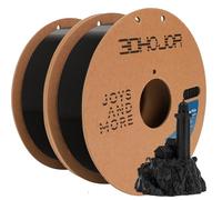 3D Printing Filament Basic PLA Filament Bundle 1.75mm 1kg*2 Cardboard Spool Dimensional Accuracy +/- 0.03 mm Fit Most 3D FDM Printer -2 Pack Black