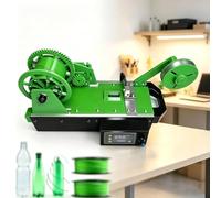 3D Printing Filament from Plastic Bottles, PET Bottle Recycler | Multi-Material Compatibility, Eco-Friendly Waste Conversion, for Prototype Development(Green)