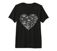 3D Printing Heart - Additive Manufacturing and 3D-Printers Premium T-Shirt