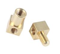 3D Printing Hot Melt Nut Press Head 90 Degree Connection Thread Nipple Fitting Pipe Fitting Connector Coupler Heat Insert Almonds