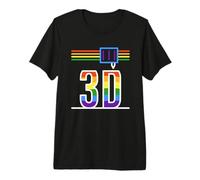 3D Printing LGBT Pride Flag I Love 3D Printers Rainbow Flag Premium T-Shirt