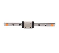 3D Printing Linear Motion Rail Block, Linear Guide Rail with Slide Block, Low Noise High Speed Linear Motion Guide Rail with Upper Locking Fixing for CNC Machine 3D