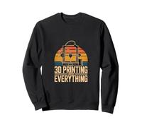 3D Printing Over Everything Retro Maker Engineer Sweatshirt