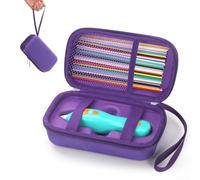 3D Printing Pen Case Fit For 3Doodler Start+ Essentials 3D Pen, Waterproof Storage Organizer Box For Printing Filament Refill And Micro-USB Charger, Shockproof Protective Hard Shell Container(Purple)