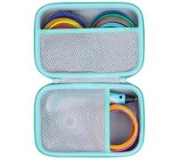 3D Printing PenHard Case Compatible with SCRIB3D P1 Advanced/Super Professional Printing/Flow / PIKA3D PRO 3D Printing Pen (Blue+ Yellow Case) (White + Mint Green)