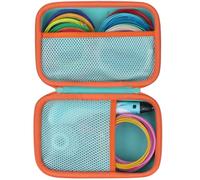 3D Printing PenHard Case Compatible with SCRIB3D P1 Advanced/Super Professional Printing/Flow / PIKA3D PRO 3D Printing Pen (Blue+ Yellow Case) (Teal)