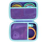 3D Printing PenHard Case Compatible with SCRIB3D P1 Advanced/Super Professional Printing/Flow / PIKA3D PRO 3D Printing Pen (Blue+ Yellow Case) (Purple + Mint Green)