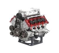 3D Printing Resin V8 Engine, Simulation Dynamic Internal-Comb Engine Model + Supercharger Model+ Battery Plastic Holder (KIT Version)