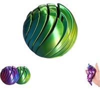 3D Printing Slime Ball Fidget Toy, Gear Ball Fidget Toy, Liquid Flow Sensation Stress Relief Sphere, Twistable Desk Toy for Relaxation, Fidgets Slider for Anxiety (green)