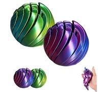 3D Printing Slime Gear Ball Fidget Toy, Gear Liquid Flow Ball Sensory Fidget, 3D Printed Stress Relief Sphere, Sensation Stress Relief Balls for Anxiety, Twistable Desk Toy for Relaxation (Mix)