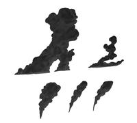 3D Printing Smoke Effect DIY Decorative Realistic Action Figure Effects Set for Diorama Scenes