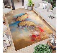 3D Printing Soft Children'S Room Carpet Animal Butterfly 80 X 120 Cm - Low Pile Non-Slip Area Rug - Washable - Anti-Stain, Non-Shedding: Nmentally Friendly - Easy To Clean - Polyester /7090418988555