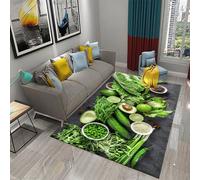 3D Printing Soft Dining Room Carpet Vegetables, Fruits, Bread, Pizza, Hamburger, Steak 60 X 90 Cm - Low Pile Carpet Non-Slip Area Rug - Home Decoration Door Mat - Anti-Stain, Non-Sheddi -1094929063227