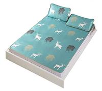 3D Printing Summer Cooling Mat Foldable Ice Silk Cover with Pillowcase Polyester Soft Breathable for Hot Sleepers Bedroom Decor Twin Twin XL Queen King Size (80 * 195cm pillowcase 48 * 74cm*1)