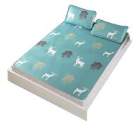 3D Printing Summer Cooling Mat Foldable Ice Silk Cover with Pillowcase Polyester Soft Breathable for Hot Sleepers Bedroom Decor Twin Twin XL Queen King Size (150 * 200cm pillowcase 48 * 74cm*2)