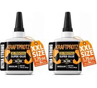 3D printing super glue - KRAFTPROTZ Liquid 50 g - thin adhesive for fine cracks in PLA, ABS, PETG, TPU - waterproof, heatproof & transparent - capillary action - anti-dry tip - model repair & hobby