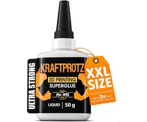 3D Printing Super Glue Liquid 50 g - PLA ABS PETG TPU ASA Instant Adhesive