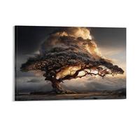 3D Printing Tree of Life Canvas Prints Wall Art Giclee Canvas Landscape Eclectic Wall Decor Landscape Artwork Harmless Natural Resilience for Home Decor for Bathroom Living Room Bedroom 20x30inch(50x7