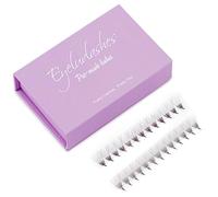 3D Pro-Made Fans on a strip speedy fans Pro Made Handmade Lash Fans Pointed Base Eyeluvlashes (D Curl 08mm length)