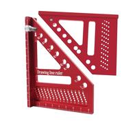 3D Protractor - 22.5 to 90 Degree Multi-Angle Scribing Tool - Mitre Triangle Ruler for Mitres, for Engineers, Builders, DIY, Home, Workshop