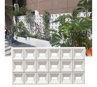 3D PU Hollow Bricks Partition Panel, Lightweight & Easy to Cut Room Divider Screen for Residential or Commercial Use
