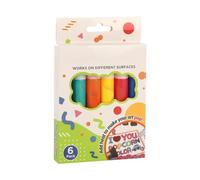 3D Puffy Paint Pen Set 6 Color Texture Markers For DIY Crafts School Art Pr