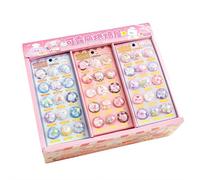 3D Puffy Stickers for Kids, Cartoon Bubble Stickers with Floating Effect, Cute Mini Decals for Water Cup, Phone Case, Journal & Notebook Decoration (White 3pcs)