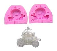 3D Pumpkin Carriage Silicone Molds DIY Cake Decorating Supplies Baking Tools Handmade Soap Plaster Candle Mold Fondant Mousse Chocolate Biscuit Sugar Craft Mould