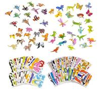 3D Puzzle, 100 Pieces Educational Activity Set, Family Bonding and Skill Development, 25 Animal 25 Dinosaur 25 Aircraft 25 Marine Theme Models, Creative Assembly for Screen-Free Entertainment