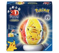 3D Puzzle Ball Pokemon Night Light - 72 Pieces