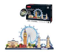3D Puzzle - London Led: 3D Puzzle for Kids 8 Years Up, Adult Model Kits for Men, 3D Jigsaw Puzzles for Adults, 3-d Puzzles, 186 Pieces, 4 Monuments, 3D Puzzles for Adults