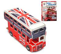 3D Puzzle - London Tour Bus Paper Puzzles for Adults DIY Model Kits, Creative Craft Construction Kits for Adults, Paper Puzzles Home Decor Gift for Adult and Kids