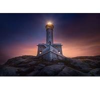 3D Puzzle Luminous 1000 Pieces, Natural Beauty, Coast, Lighthouse 38x52CM