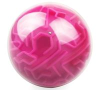 3D Puzzle Maze Ball Brain Teaser Toy, Logic Memory Game Sphere for Kids & Adults, Hand Eye Coordination & Reaction Speed Challenge Toy for Boys & Girls, Blue, (Red)