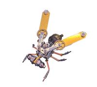 3D Puzzle Metal Insect, Steampunk Mechanical Metal Mechanical Fly Assembly STEM Model Kit, Ideal Collectible Gifts for Adults and Teens