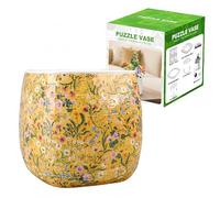 3D-Puzzle Planter Pot,Puzzle Vase for Adult,Plastic Planter,96 Pieces Puzzles,11x11x11cm,Home Decor Flower Pots for Indoor Cactus,Succulents Pots (C)