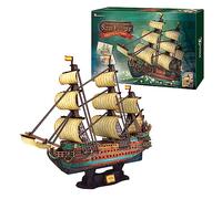 3D Puzzle San Felipe Model Ship | 3d Puzzles Adult And 3d Puzzle For Kids | Model Kits for adults to build | Pirate Ship 3-d Puzzles | 248 Pieces | Kids Aged 14 And Over