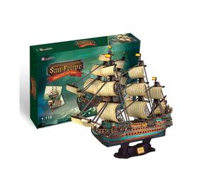 3D Puzzle San Felipe Sailing Ship Xl Mieredu Puzzle Top Quality