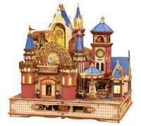 3D Puzzle Wooden, Mechanical Assembly Annecy Castle Handcrafted DIY Miniature Castle Model to Build, Ideal Holiday Decor & Gift Assembly Kit for Teens & Adults