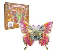3D Puzzles, Acrylic Building Jigsaw Home Decor, Colorful Butterflies Jigsaw, for Family Free Time Home Office Party School Birthday Christmas