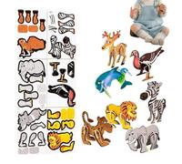 3D Puzzles For Kids - 3D Cartoon Puzzle, Educational Cartoon Animal Jigsaw Toys, Interactive Learning Game | Cognitive Development Activity For Boys Girls Children Teens Home Kindergartens