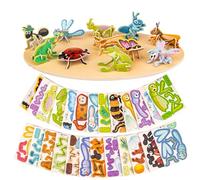 3D Puzzles for Teen, 25 PCS Educational Cartoon 3D Puzzle Kit, Engaging 3-D Puzzles Set for Teenagers Constructible, Ideal Fun Art Crafts Birthday for Adolescents, Insect Themed