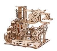 3D Puzzles Wooden Models Kit 260 Pcs Jigsaw Puzzles with Marbles Run Ball Drop Toy Wooden Building Kits for Adults Brain Teaser Puzzles Orbital Model Puzzle