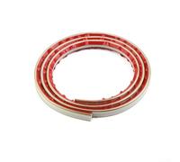 3D PVC Skirting Waist Line Decorative Border Strip Corner Decor 1M Length 12MM X 9MM Wall Fence Balcony Door Frame Embossed Trim Moulding Waterproof(Lined Gold)